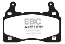 EBC 11-15 Chevrolet Camaro (5th Gen) 6.2 Redstuff Front Brake Pads - DP31895C Technical Drawing