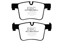 EBC 11+ BMW X3 2.0 Turbo (F25) Redstuff Front Brake Pads - DP32105C Technical Drawing