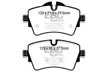 EBC 14+ Mini Hardtop 2.0 Turbo Cooper S Redstuff Front Brake Pads - DP32227C Technical Drawing