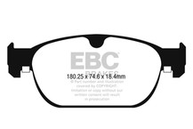 EBC 2017+ Volvo S90 2.0L Turbo Redstuff Front Brake Pads - DP32260C Technical Drawing