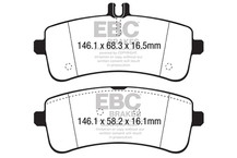 EBC 2015+ Mercedes-Benz C63 S AMG (W205) 4.0L Twin Turbo Redstuff Rear Brake Pads - DP32350C Technical Drawing