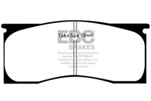 EBC 65-69 Dodge Dart 2.8 Yellowstuff Front Brake Pads - DP41157R Technical Drawing