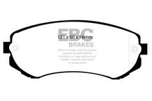 EBC 89-94 Nissan Skyline (R32) 1.8 Yellowstuff Front Brake Pads - DP41279R Technical Drawing