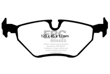 EBC 99-02 BMW Z3 2.5 Yellowstuff Rear Brake Pads - DP41289R Technical Drawing