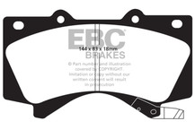 EBC 08+ Lexus LX570 5.7 Yellowstuff Front Brake Pads - DP41815R Technical Drawing
