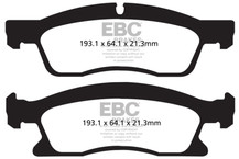 EBC 13+ Dodge Durango 5.7 Yellowstuff Front Brake Pads - DP42136R Technical Drawing
