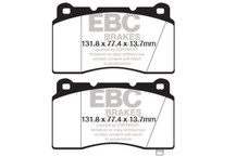 EBC 09+ Hyundai Genesis Coupe 2.0 Turbo (Brembo) Yellowstuff Front Brake Pads - DP42147R Technical Drawing
