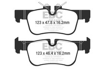 EBC 16-18 BMW X1 Yellowstuff Rear Brake Pads - DP42235R Technical Drawing