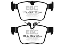 EBC 2016+ Jaguar F-Pace 2.0L TD (180) Yellowstuff Rear Brake Pads - DP42246R Technical Drawing