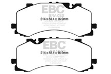 EBC 2016+ Audi Q7 3.0L Supercharged Yellowstuff Front Brake Pads - DP42279R Technical Drawing