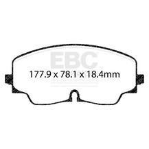 EBC 2022+ Audi S3 2.0T Yellowstuff Front Brake Pads - DP42448R Technical Drawing