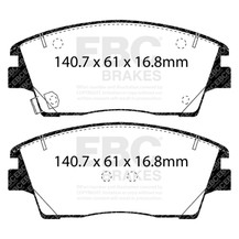 EBC 2017+ Hyundai Elantra 1.6L Turbo Yellowstuff Front Brake Pads - DP43053R Photo - out of package