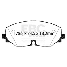 EBC 2017+ Volkswagen Atlas 2.0L Turbo Yellowstuff Front Brake Pads - DP43087R Photo - out of package