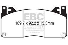 EBC 2015+ Ford Mustang GT350 Bluestuff Front Brake Pads - DP53055NDX Technical Drawing