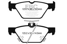 EBC 15-17 Subaru Legacy 2.5L/3.6L Ultimax Rear Brake Pads - UD1808 Technical Drawing