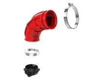 aFe 2019-2020 Hyundai Veloster N L4-2.0L (T) Takeda Turbo Inlet w/ Takeda Intake - Red - 59-20002-R Photo - Unmounted