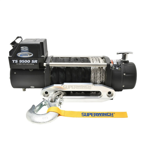 Superwinch 9500 LBS 12V DC 3/8in x 80ft Synthetic Rope Tiger Shark 9500 Winch - 1595201 Photo - Primary