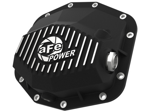 aFe POWER 21-22 Ram 1500 TRX Hemi V8 6.2L (sc) PRO Series Rear Differential Cover Black w/ Machined - 46-71280B Photo - Primary
