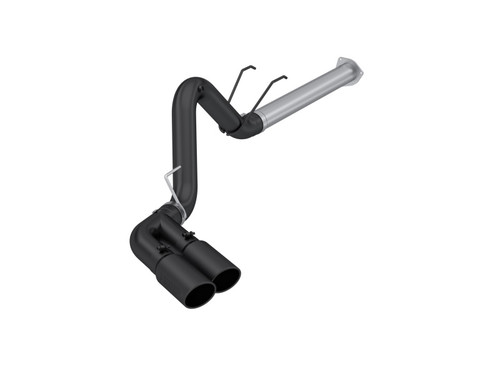 MBRP 17-24 Ford F250/350/450 6.4 L Filter Back Single Side Dual Exit Exhaust System BLK. - S6290BLK Photo - Primary