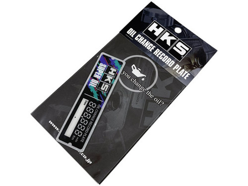HKS OIL CHANGE RECORD PLATE - 51007-AK398 User 1