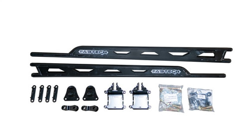 Fabtech 99-10 Ford F250/350 4WD Floating Rear Traction Bar System - FTS62003BK Photo - Primary