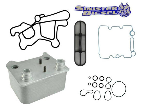 Sinister Diesel 03-07 Ford Powerstroke 6.0L Oil Cooler Kit (Includes Gaskets & O-Rings) - SD-OC-6.0 Photo - Primary