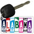 Alabama License Plate Tag Art Metal Novelty Aluminum Key Chain KC-5500