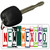 New Mexico License Plate Tag Art Metal Novelty Aluminum Key Chain KC-5530