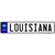 Louisiana Novelty Metal European License Plate