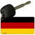 Germany Flag Novelty Aluminum Key Chain KC-465