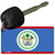 Belize Flag Novelty Aluminum Key Chain KC-2153