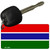 Gambia Flag Novelty Aluminum Key Chain KC-1423