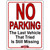 No Parking Still Missing Novelty Metal Parking Sign