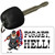 Forget Hell Novelty Aluminum Key Chain KC-159