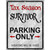 Tax Season Survivor Metal Novelty Parking Sign