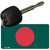 Bangladesh Flag Novelty Aluminum Key Chain KC-3969