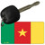 Cameroon Flag Novelty Aluminum Key Chain KC-3985