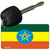 Ethiopia Flag Novelty Aluminum Key Chain KC-4010