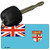 Fiji Flag Novelty Aluminum Key Chain KC-4015