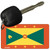 Grenada Flag Novelty Aluminum Key Chain KC-4021