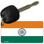 India Flag Novelty Aluminum Key Chain KC-4032
