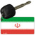 Iran Flag Novelty Aluminum Key Chain KC-4034