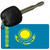 Kazakhstan Flag Novelty Aluminum Key Chain KC-4040