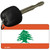 Lebanon Flag Novelty Aluminum Key Chain KC-4075