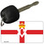 Northern Ireland Flag Novelty Aluminum Key Chain KC-4115