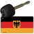 Germany Flag Novelty Aluminum Key Chain KC-527