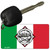 Italy Chef Flag Novelty Aluminum Key Chain KC-4212