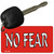 No Fear Red Novelty Aluminum Key Chain KC-310
