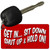 Get In Sit Down Novelty Aluminum Key Chain KC-024