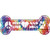 Peace Love and Dogs Novelty Metal Bone Magnet